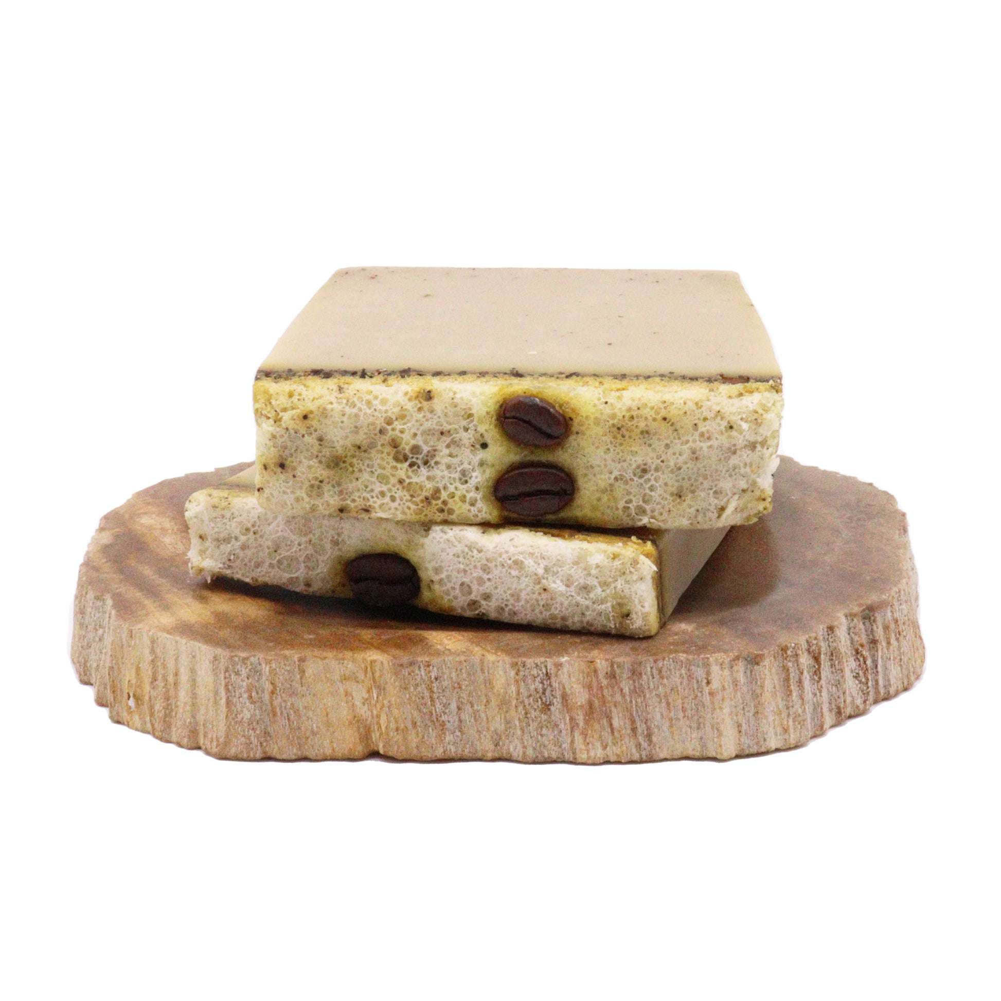 Wild & Natural Handmade Soap Slice - Cafe Latte
