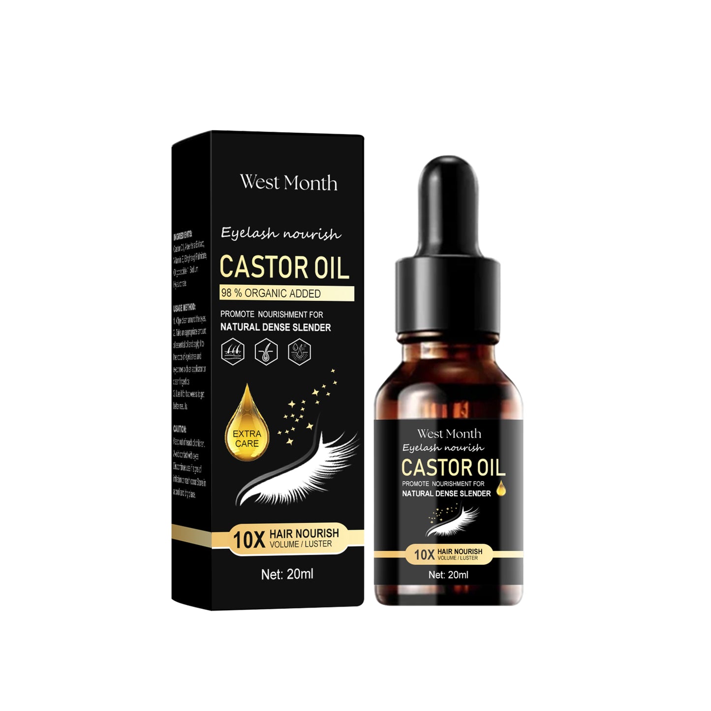 West Month Thickening & Moisturising Castor Oil Mascara