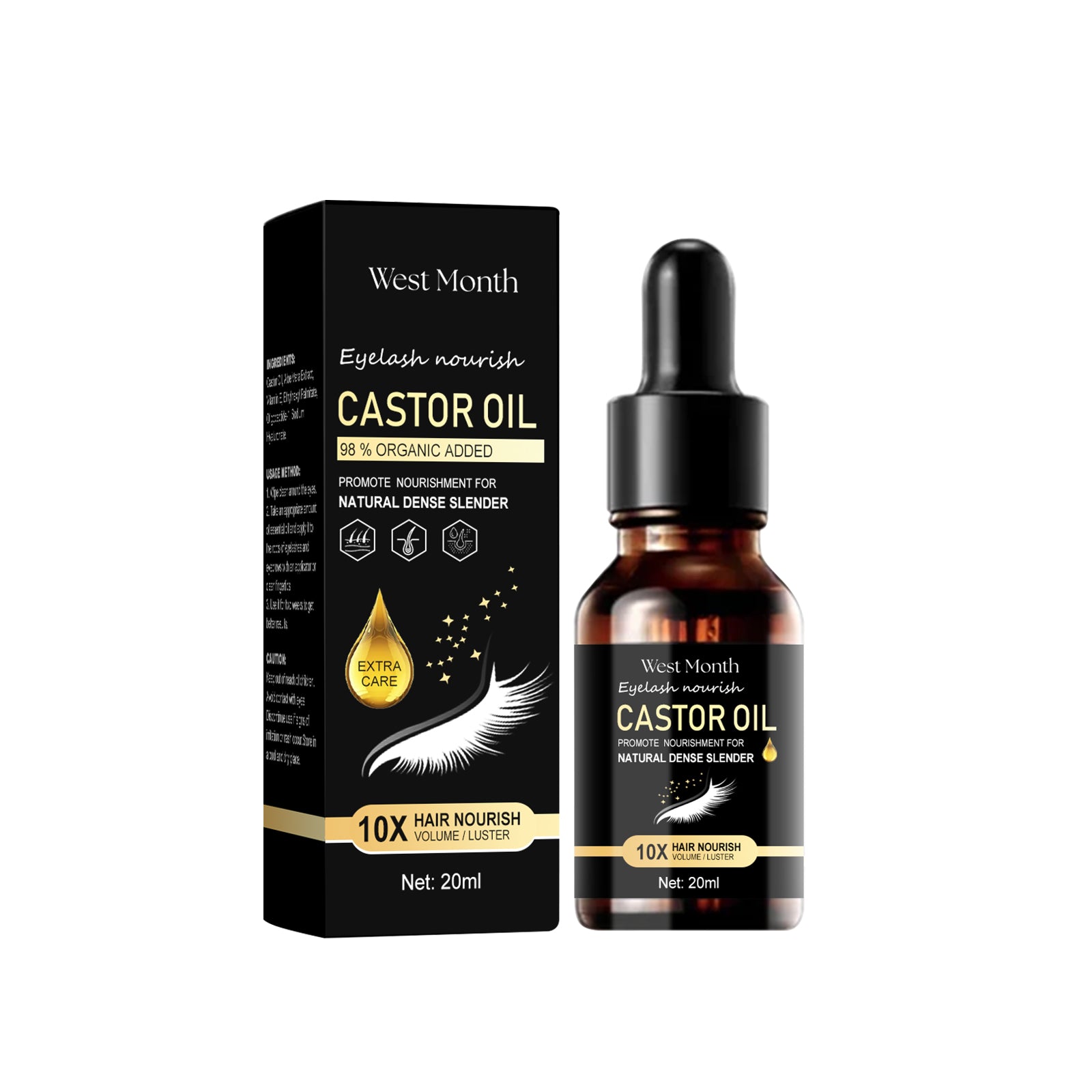 West Month Thickening & Moisturising Castor Oil Mascara