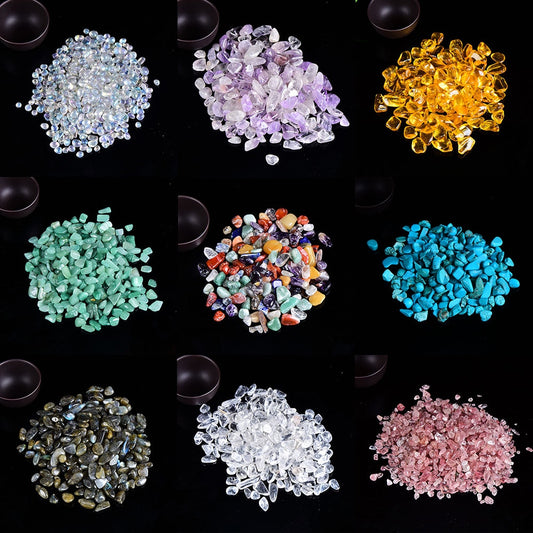 Natural Crystal Gravel - Various Stone Types - 100g