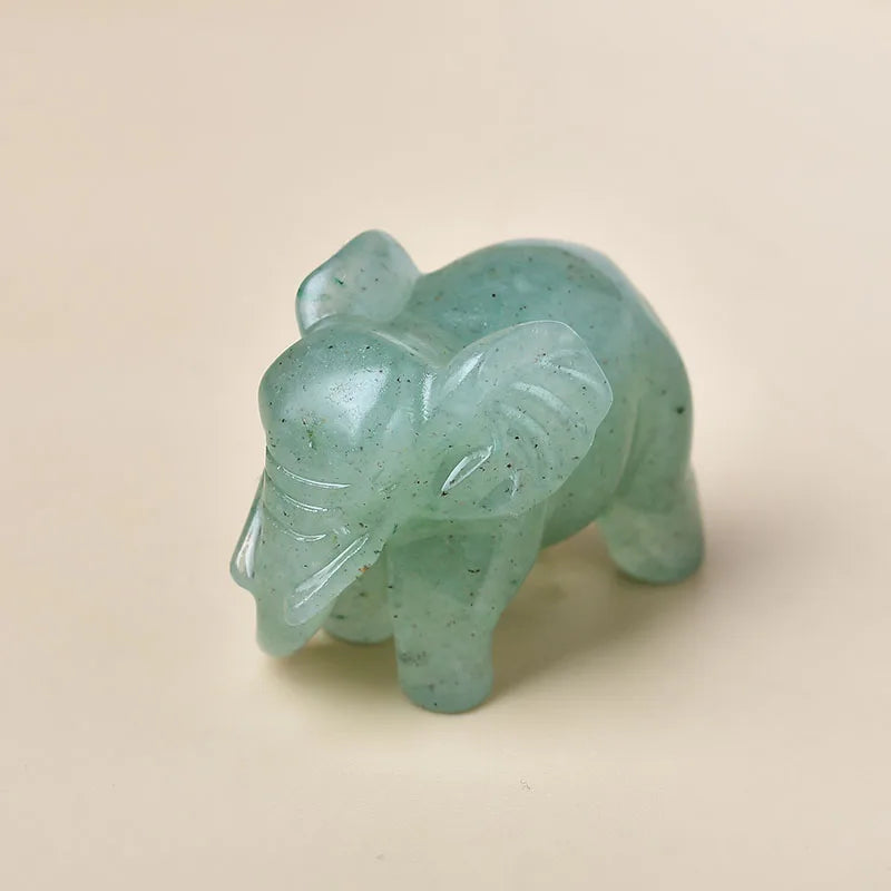 Carved Crystal Elephant 3.5cm