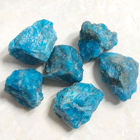 Raw Blue Apatite Natural Stone