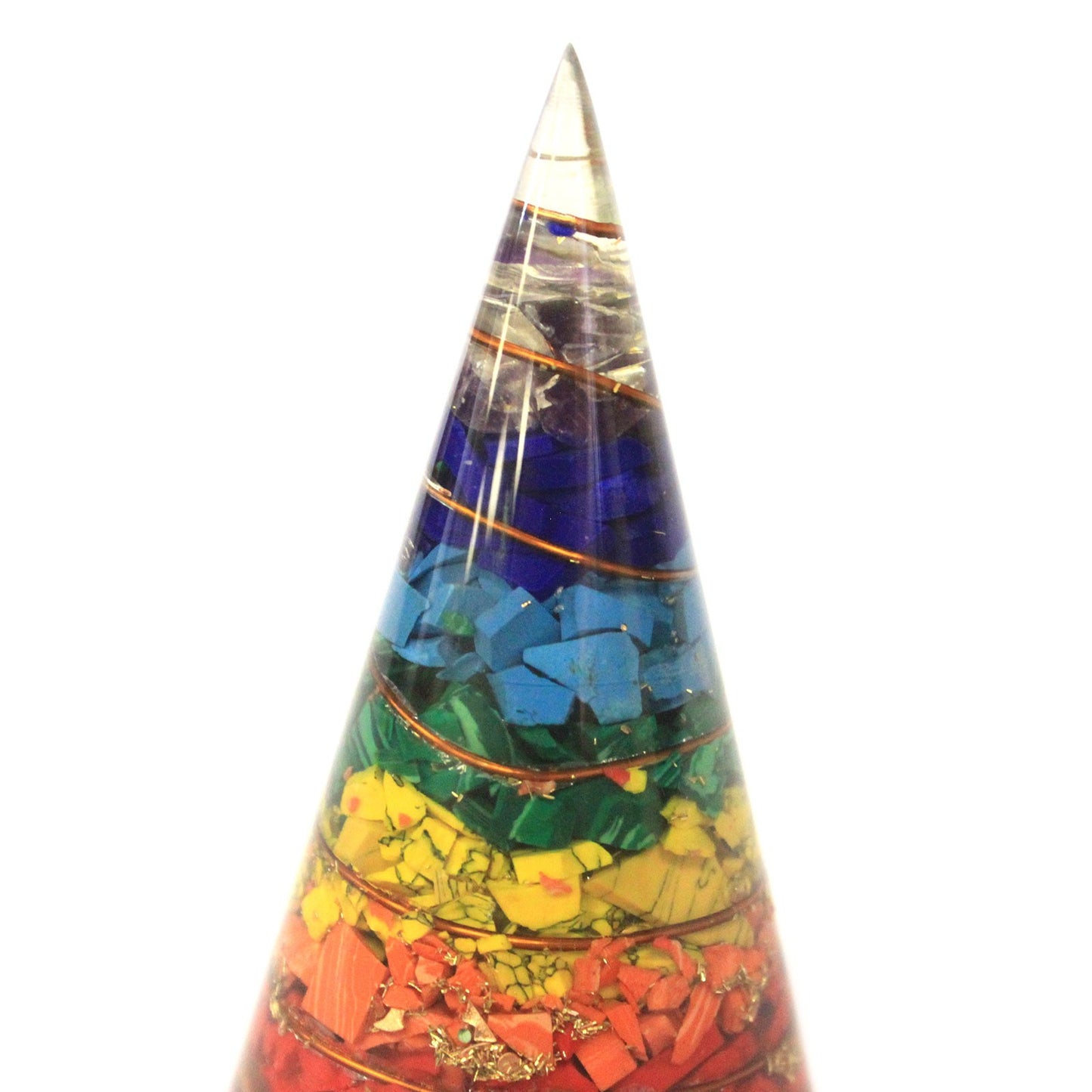 Orgonite Cone - Multichip - 80mm