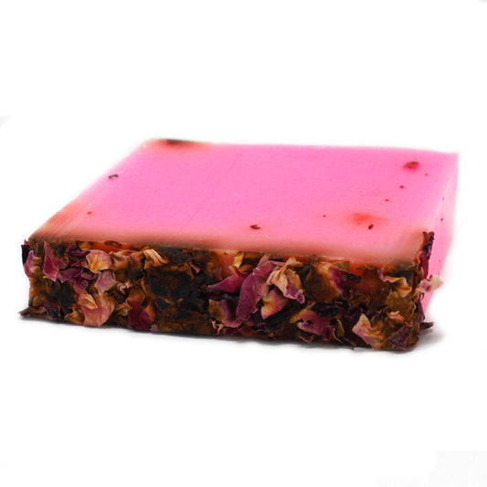 Wild & Natural Handmade Soap Slice - Rose & Petals