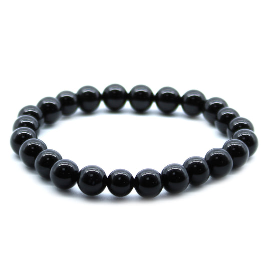 Power Bracelet - Strength & Protection (Black Agate)