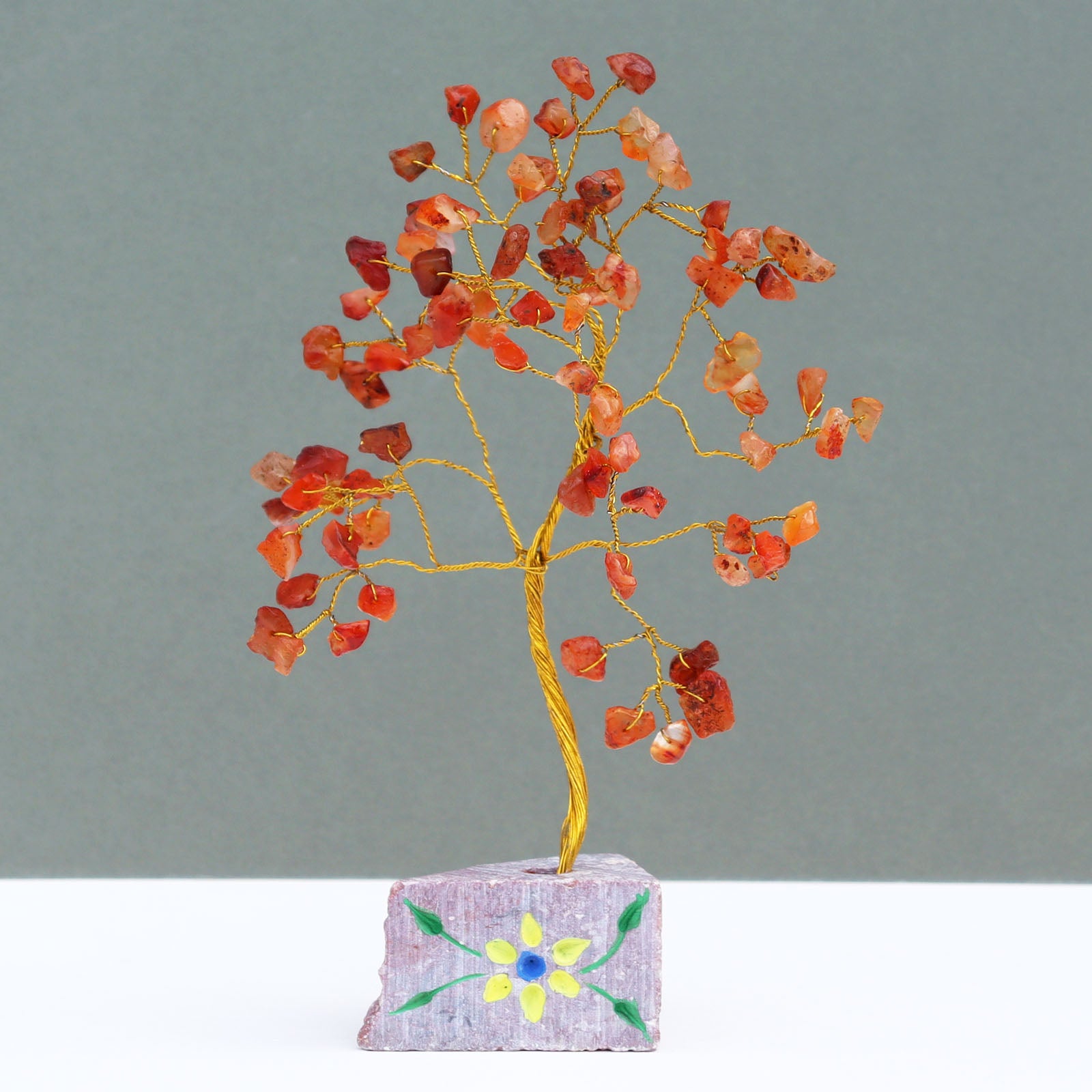 Crystal Gem Tree - Carnelian - 80 Stone