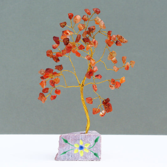 Crystal Gem Tree - Carnelian - 80 Stone