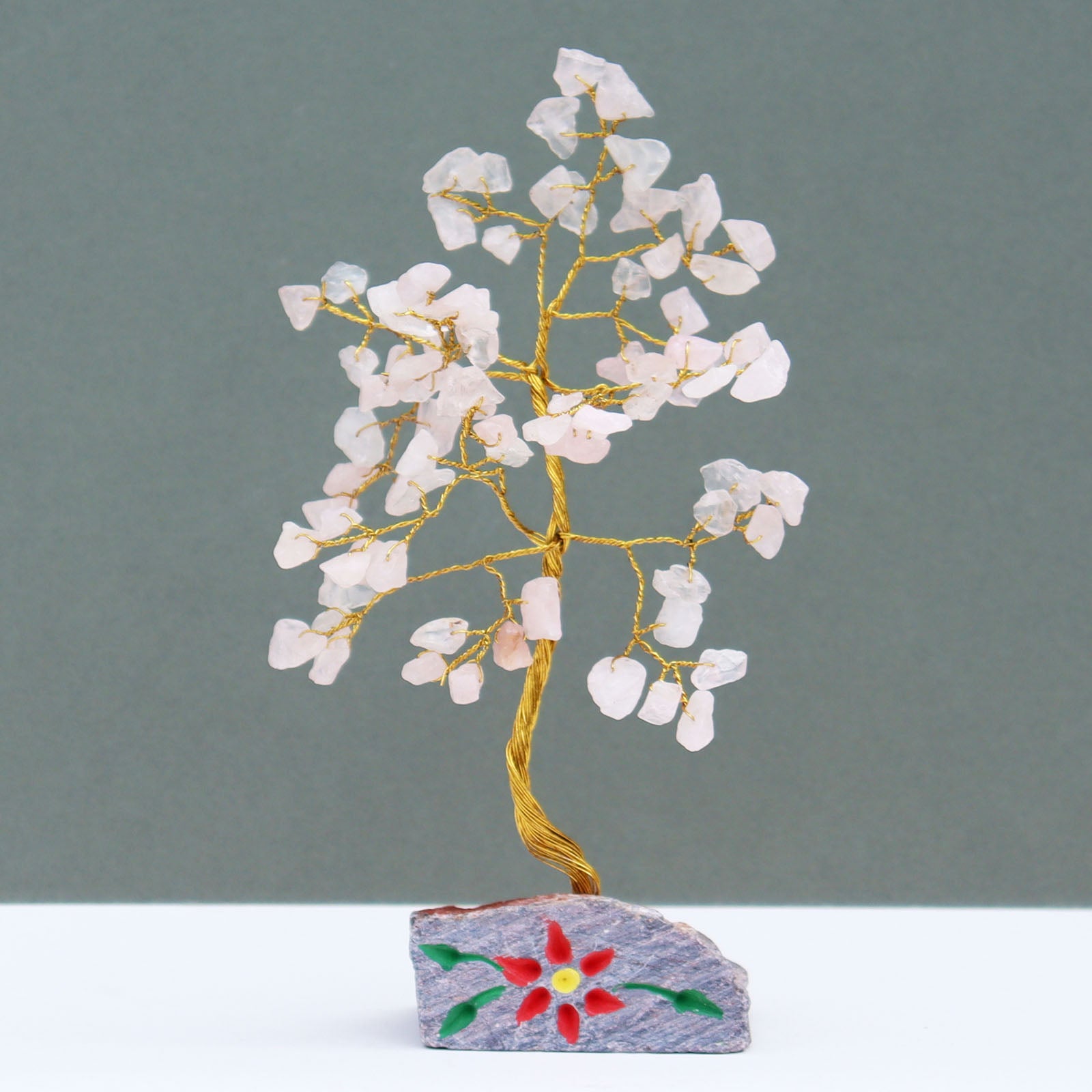 Crystal Gem Tree - Rose Quartz - 80 Stone