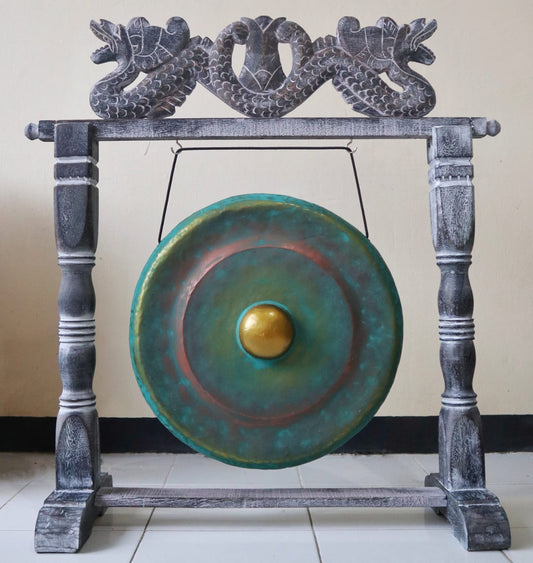 Medium Healing Gong in Stand - 50cm - Greenwash