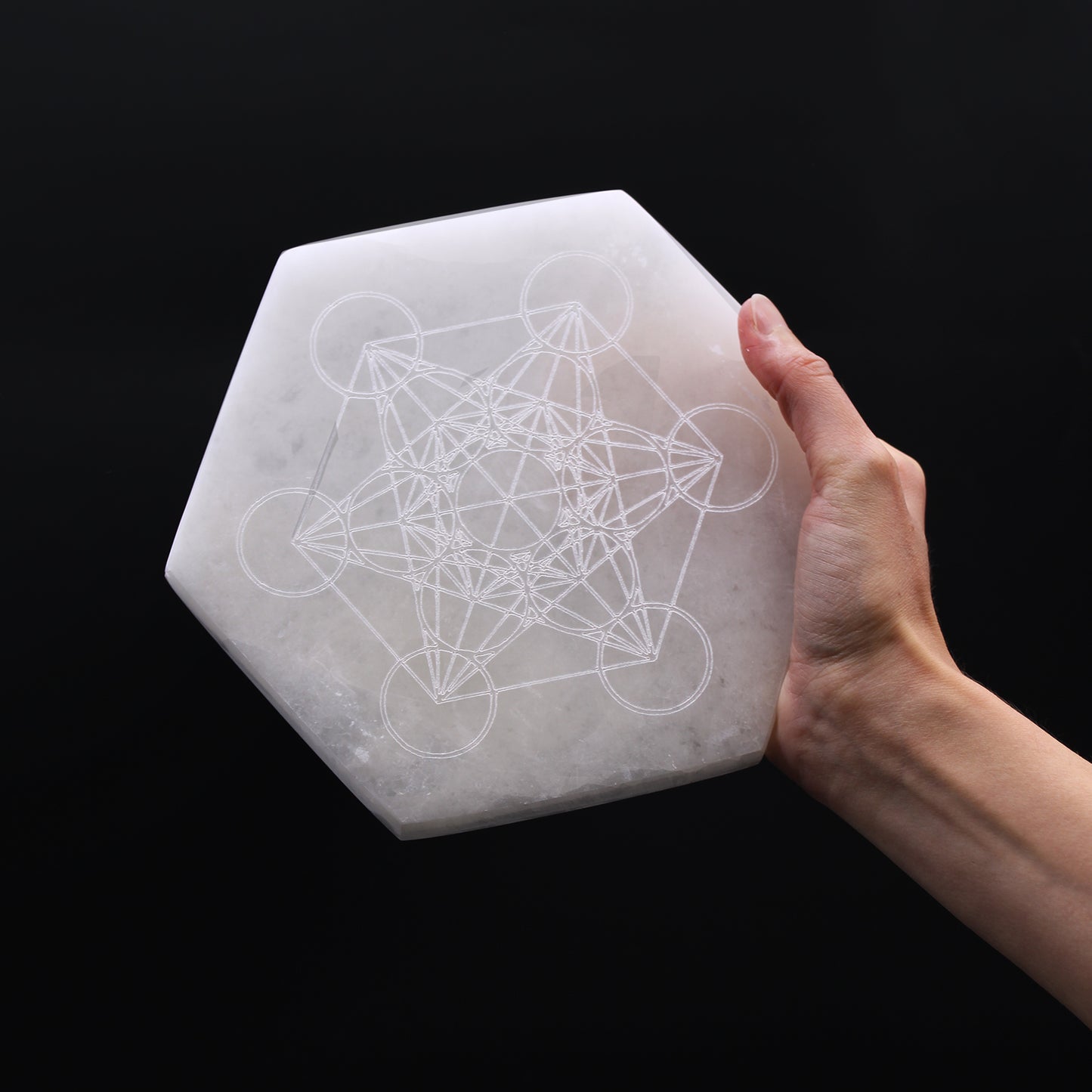 Hexagonal Charging Plate 18cm - Direction & Decision (Metatron's Cube)