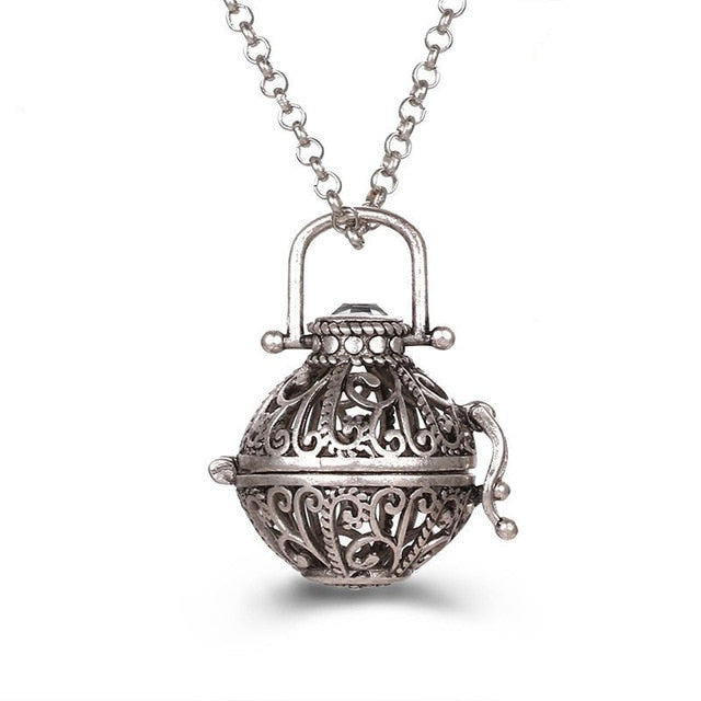 Belly Bell & Essential Oil Diffuser Bola Locket Necklace