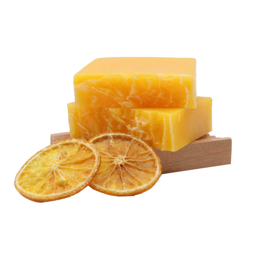 Wild & Natural Handmade Soap Slice - Mandarin & Honey Bar