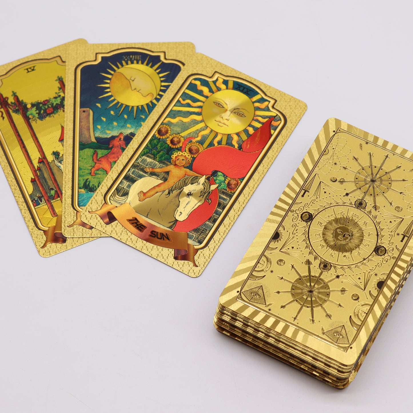 Golden Tarot Cards