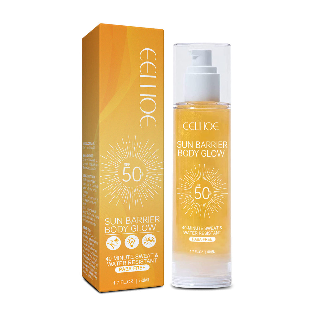 EELHOE Sun Barrier Body Glow Oil, Natural Non-Sticky Protective Moisturiser