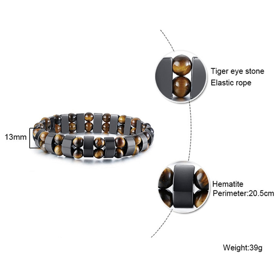 Hematite & Tiger Eye Bracelet