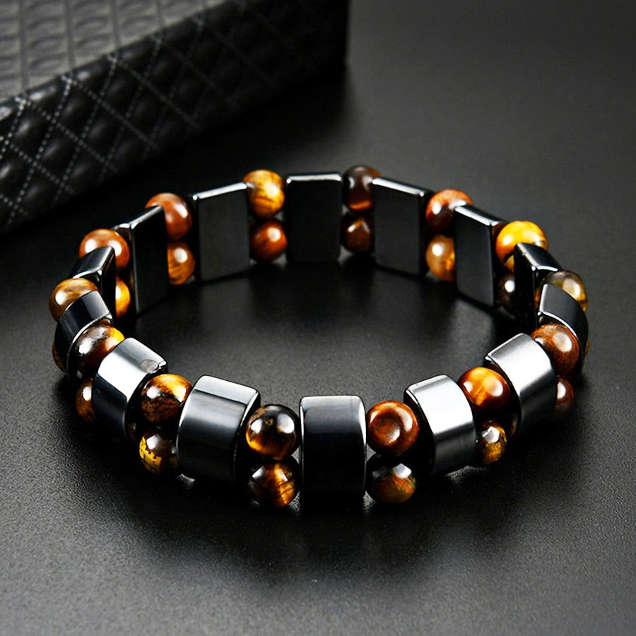 Hematite & Tiger Eye Bracelet