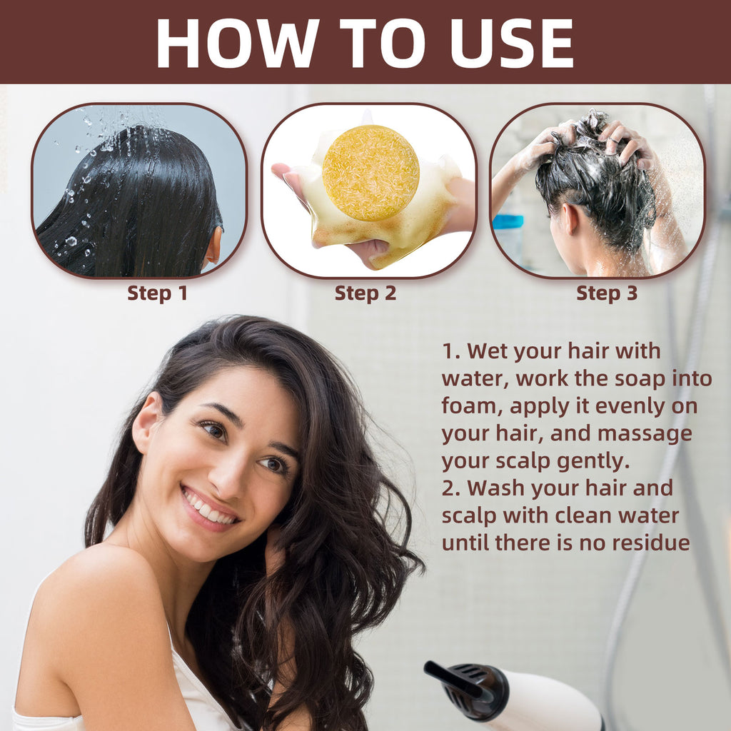 EELHOE Ginger Soap, White Hair Repair Shampoo