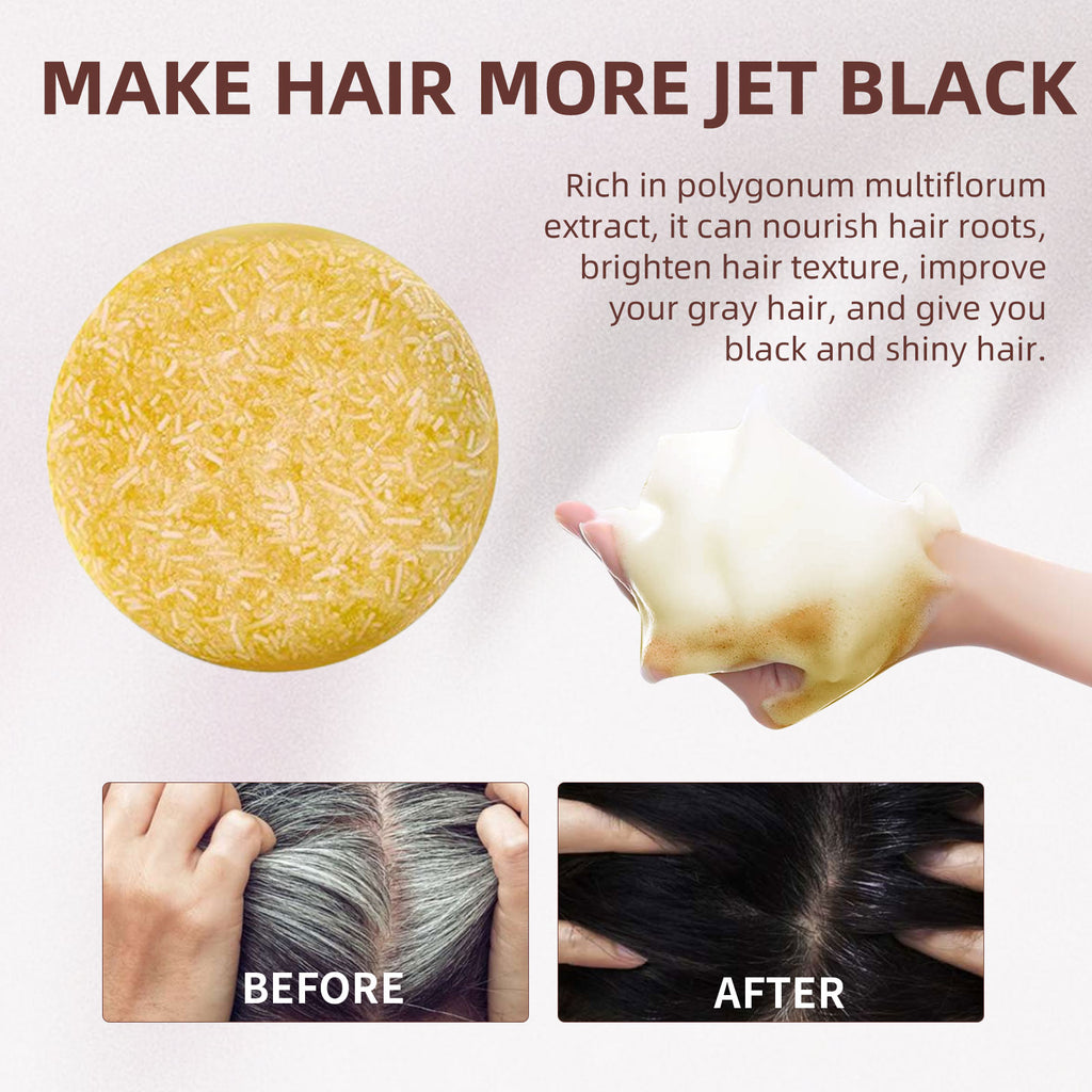EELHOE Ginger Soap, White Hair Repair Shampoo