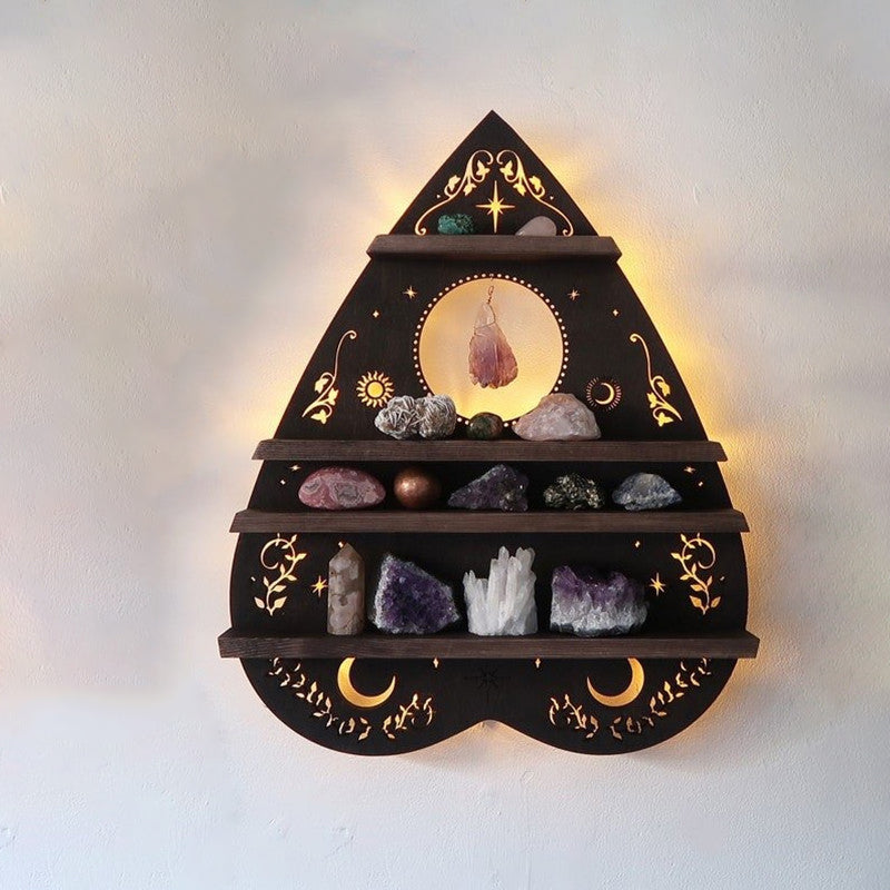 Luna Moth Light Up Crystal Shelf