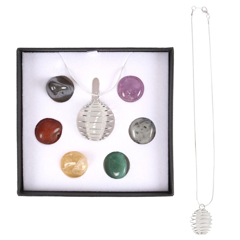 Chakra Gemstone Crystal Necklace Kit