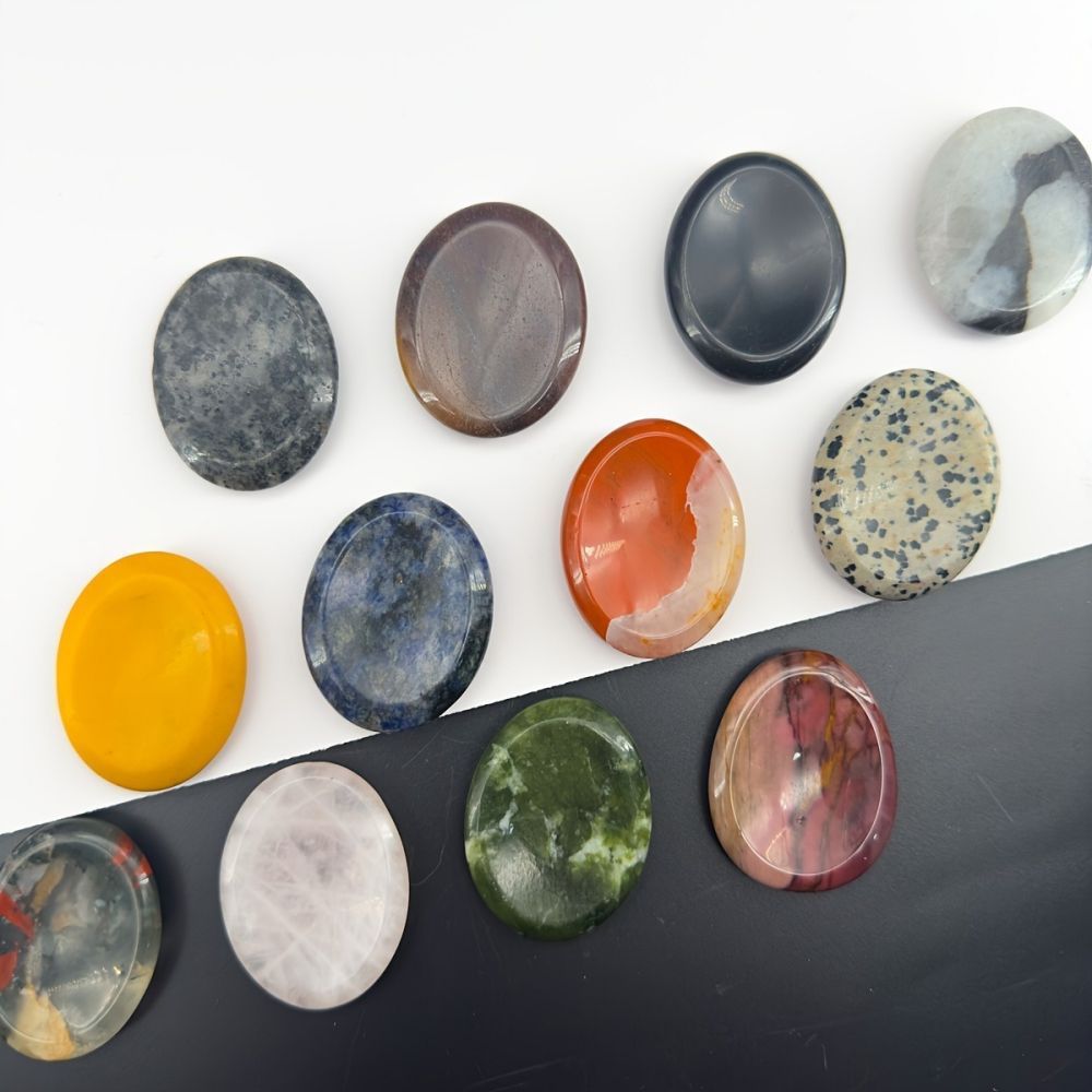 Oval Worry Thumb Stone