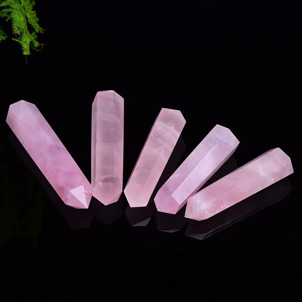 Large Natural Rose Quartz Crystal Point - 11cm-20cm