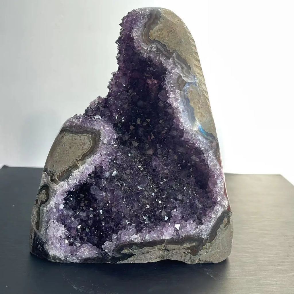 Irregular Statement Natural Raw Amethyst Crystal Quartz Cluster 300g-1.8kg