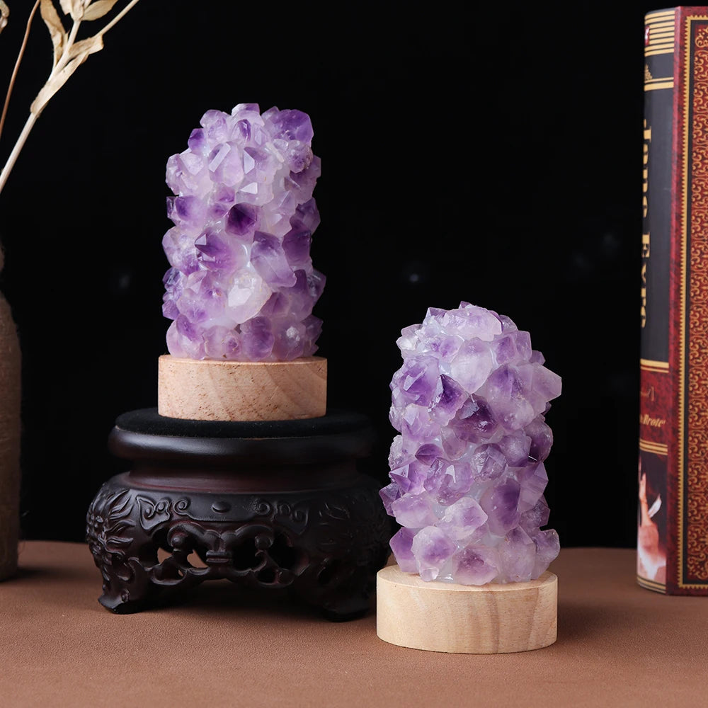 Natural Amethyst Crystal Lamp