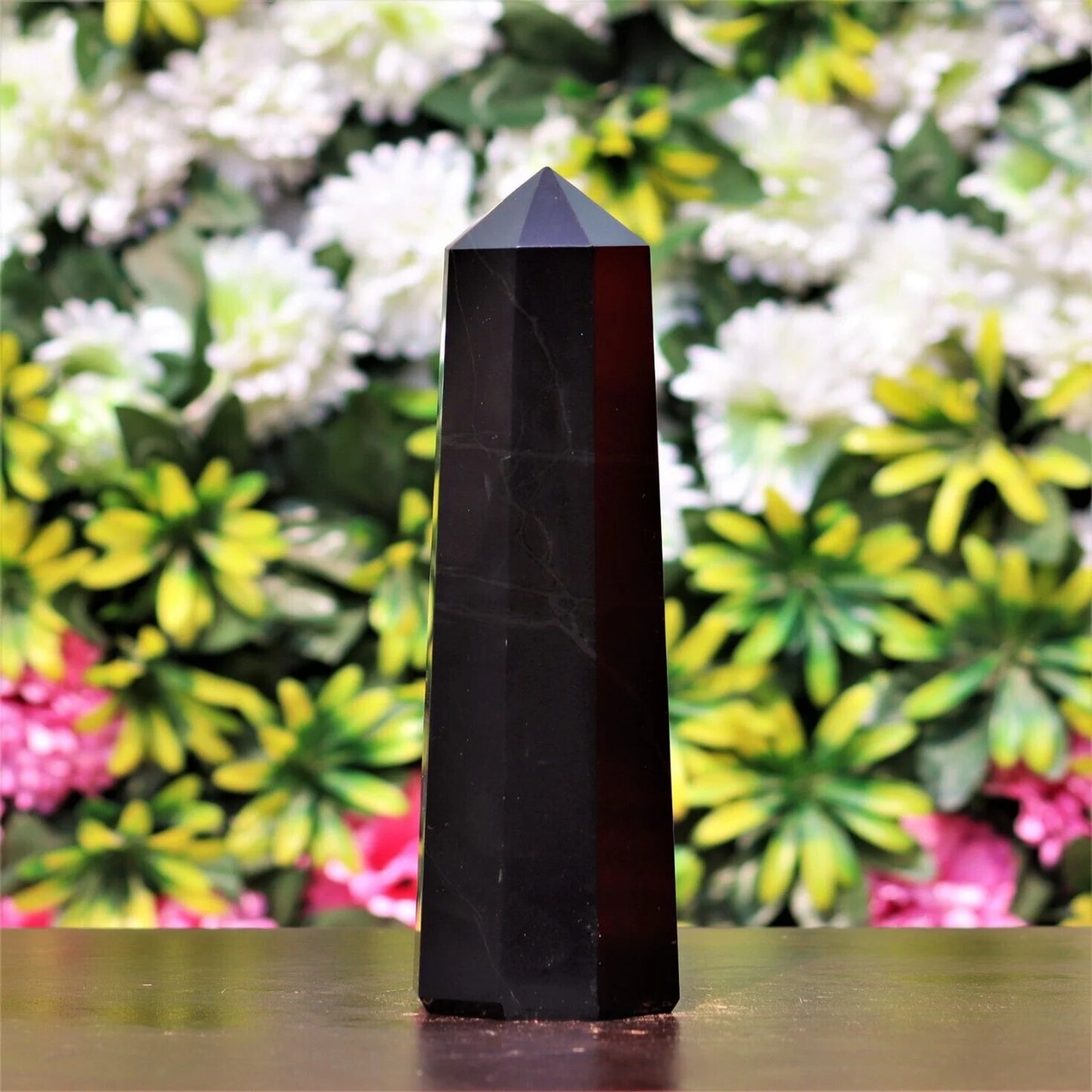 Natural Black Tourmaline Crystal Point Tower 200-700g