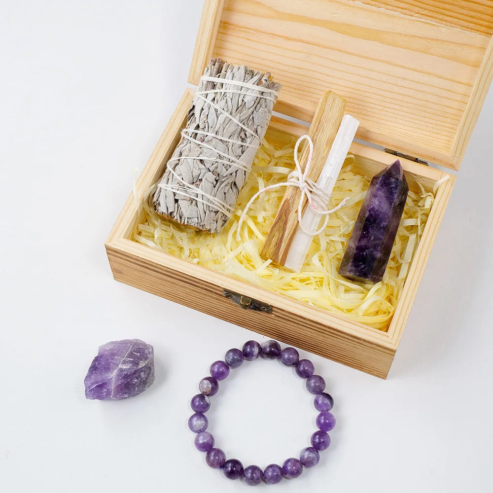 Crystal Healing and Smudging Divination and Witchcraft Gift Box