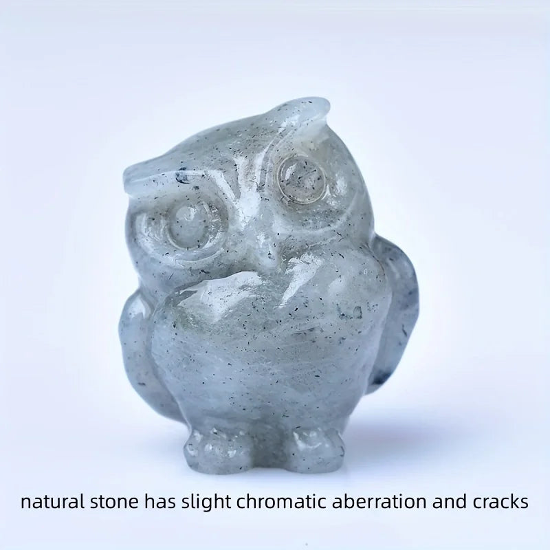 Crystal Carved Owl 3.5cm