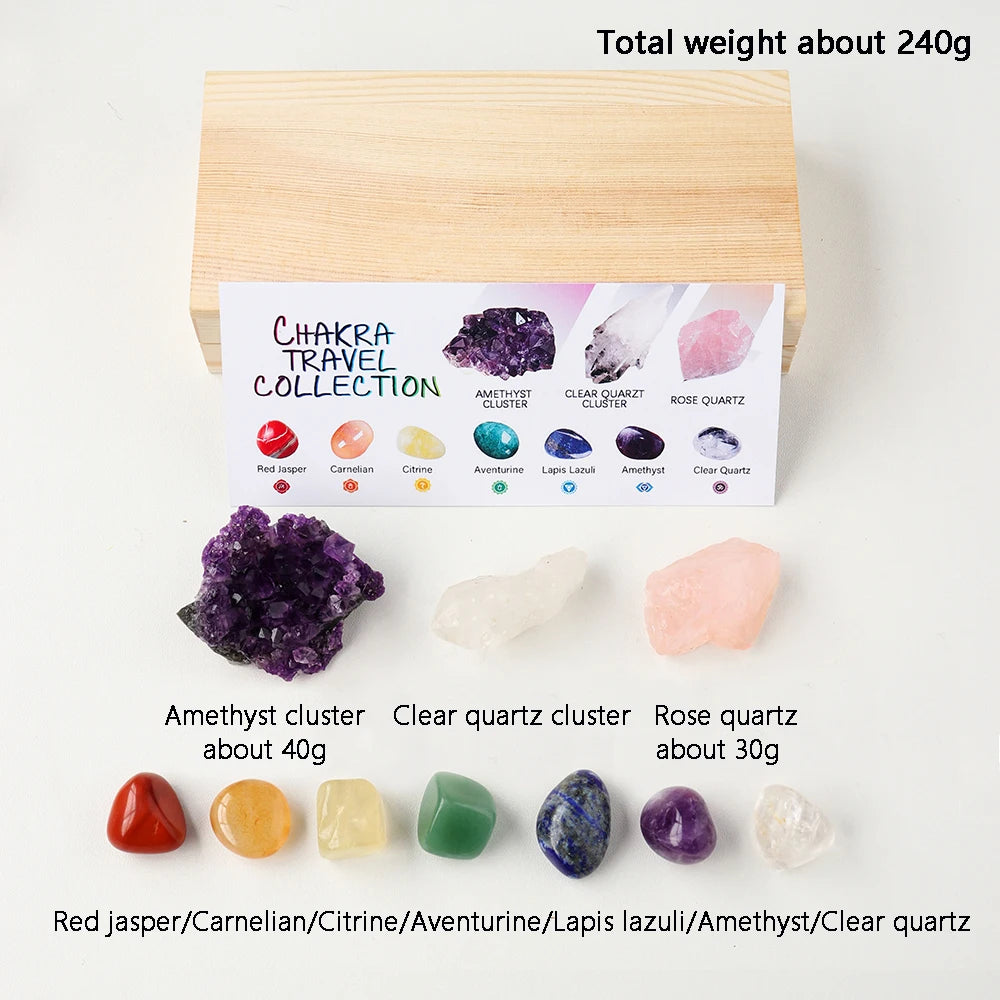 Chakra Crystal Travel Collection Set