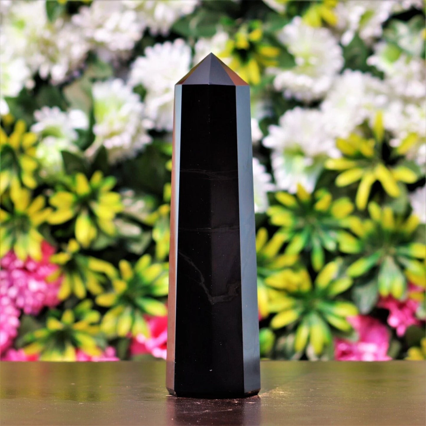 Natural Black Tourmaline Crystal Point Tower 200-700g