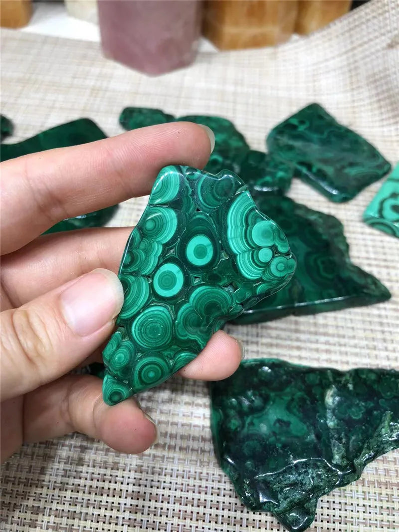 Natural Malachite Slice