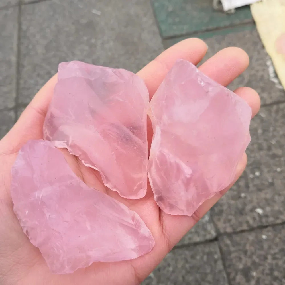 Natural Rose Quartz Raw Crystal