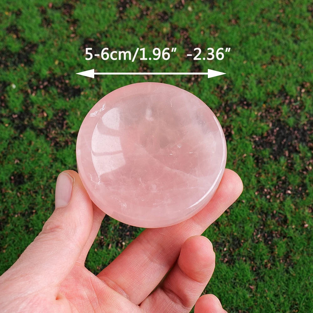 Rose Quartz Crystal Trinket Dish