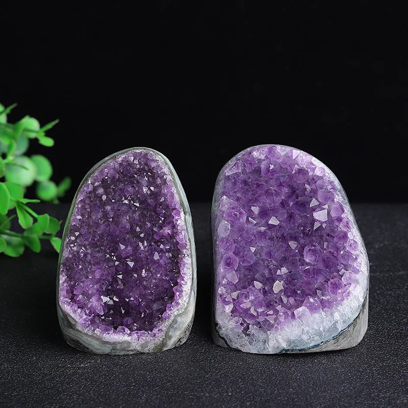 Large Statement Natural Raw Amethyst Geode Cluster