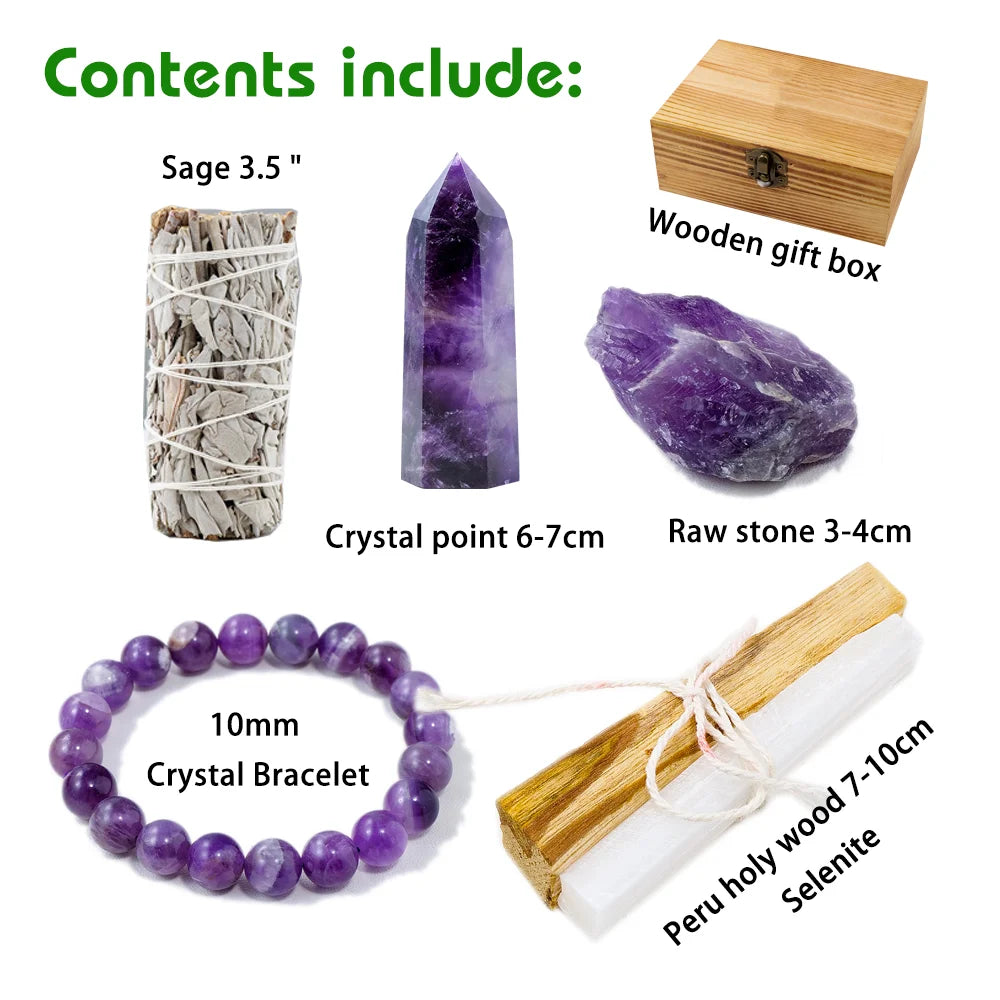 Crystal Healing and Smudging Divination and Witchcraft Gift Box