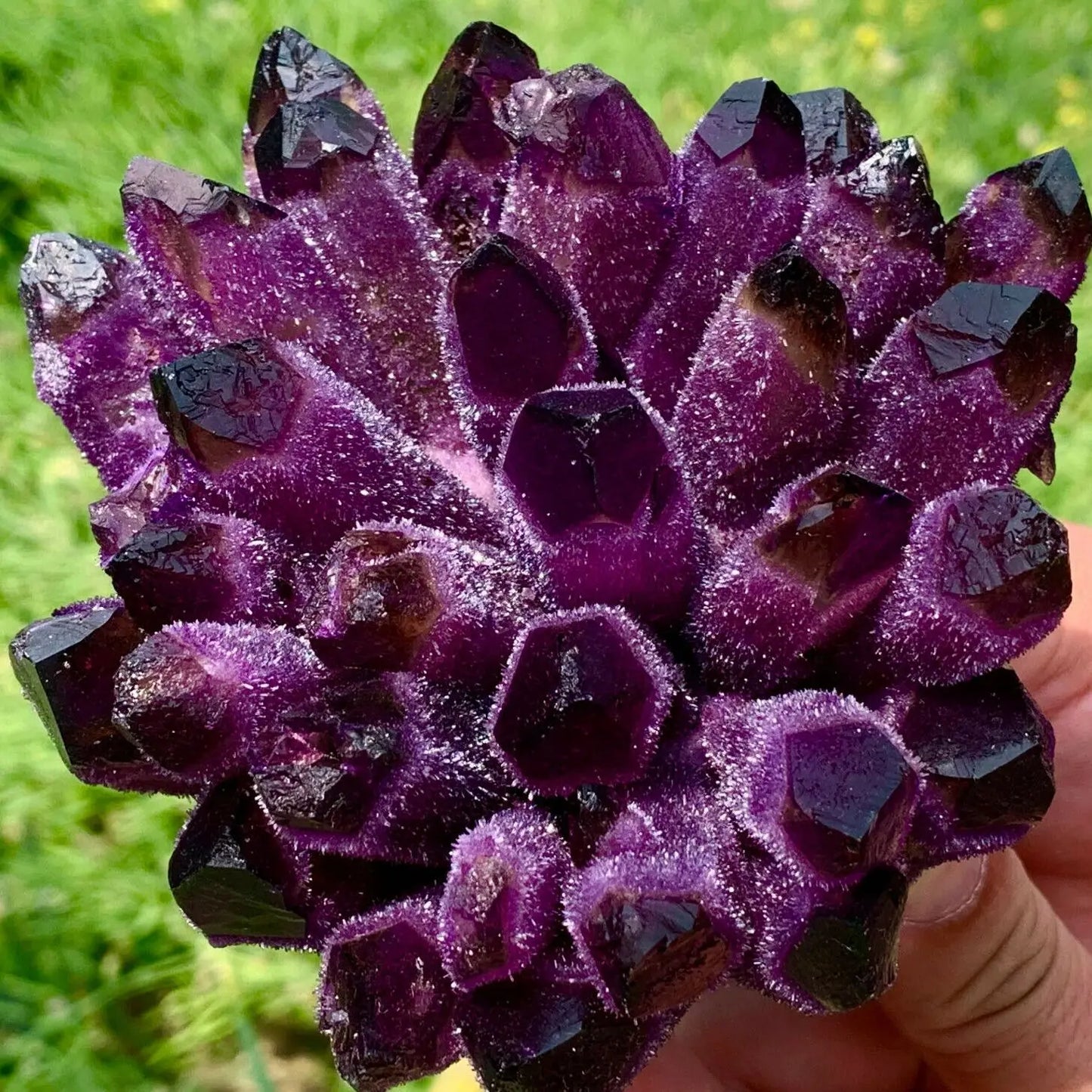 Natural Violet Ghost Phantom Quartz Crystal Cluster 200-600g