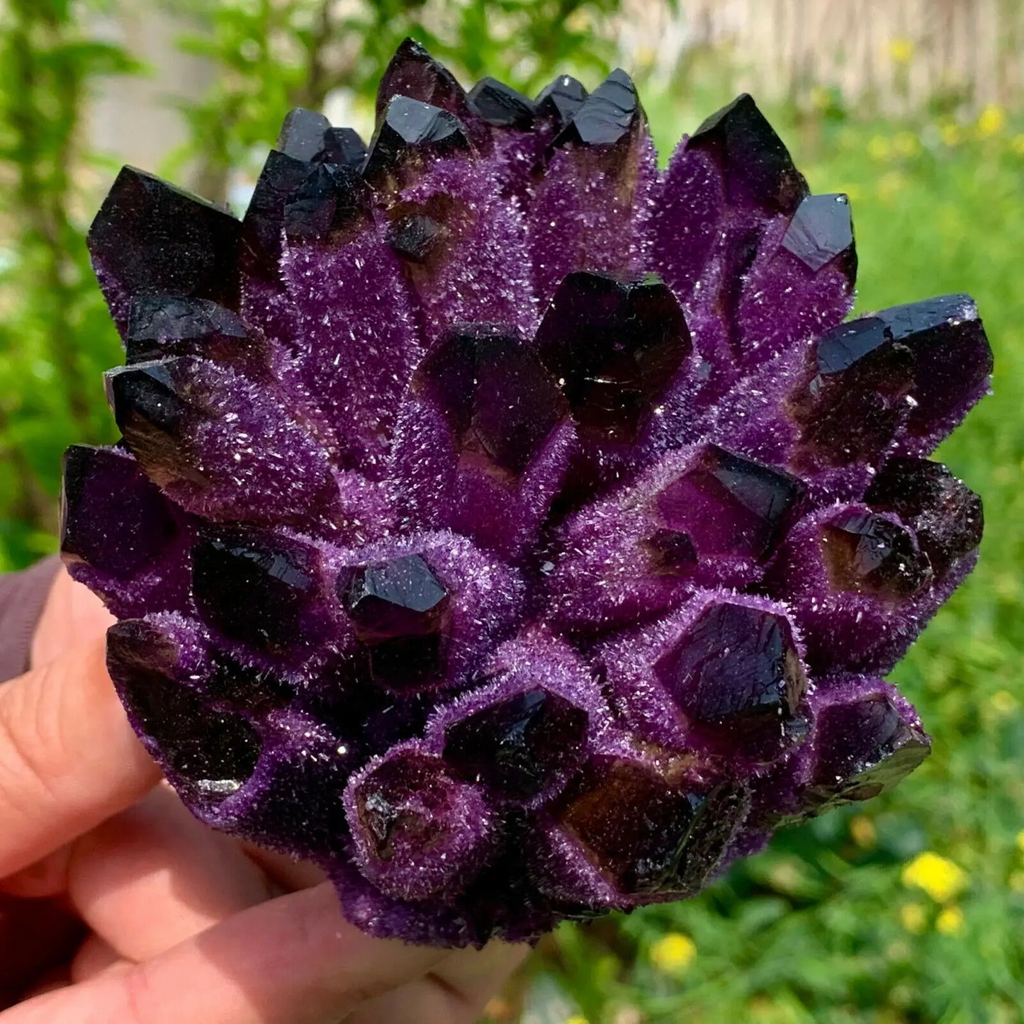 Natural Violet Ghost Phantom Quartz Crystal Cluster 200-600g