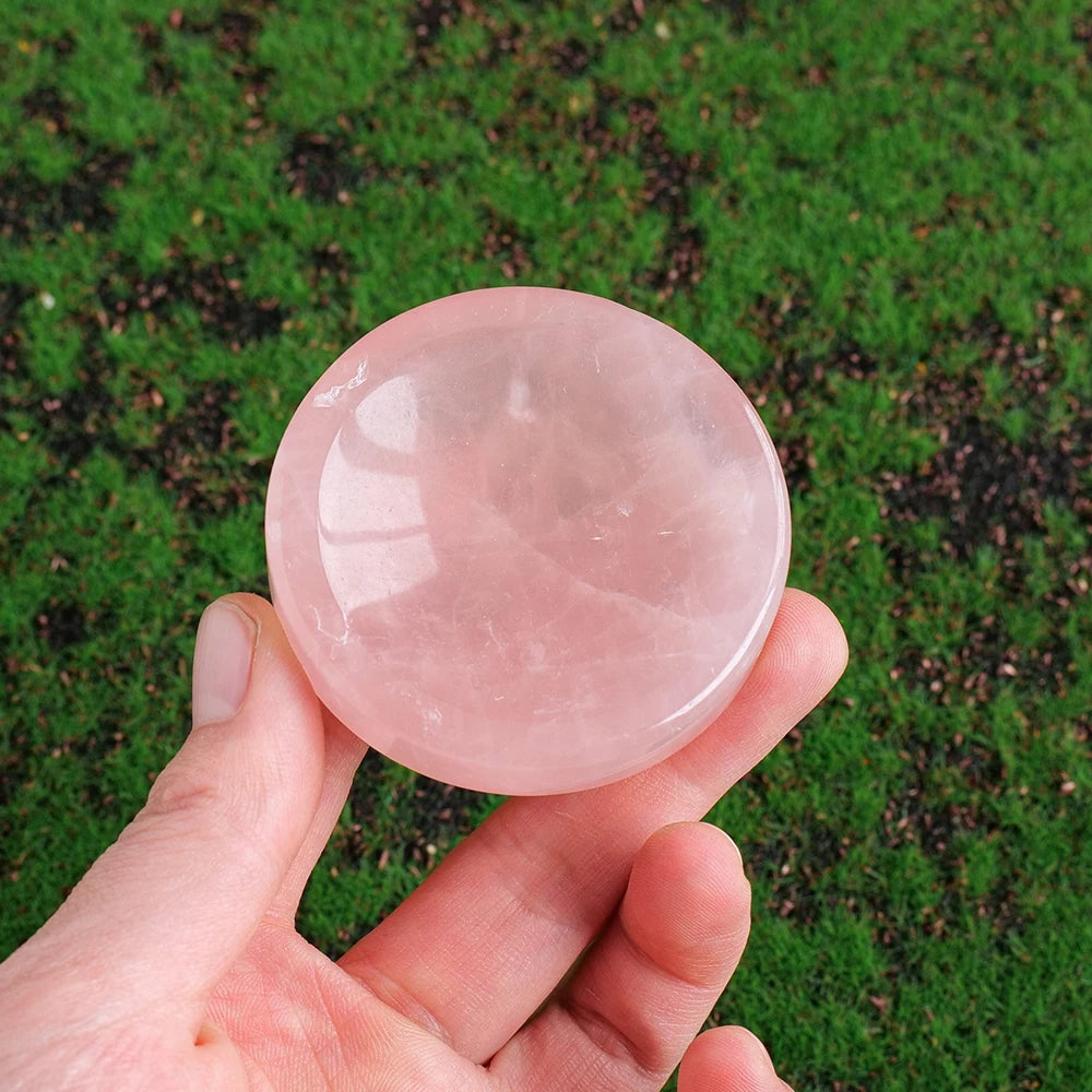 Rose Quartz Crystal Trinket Dish