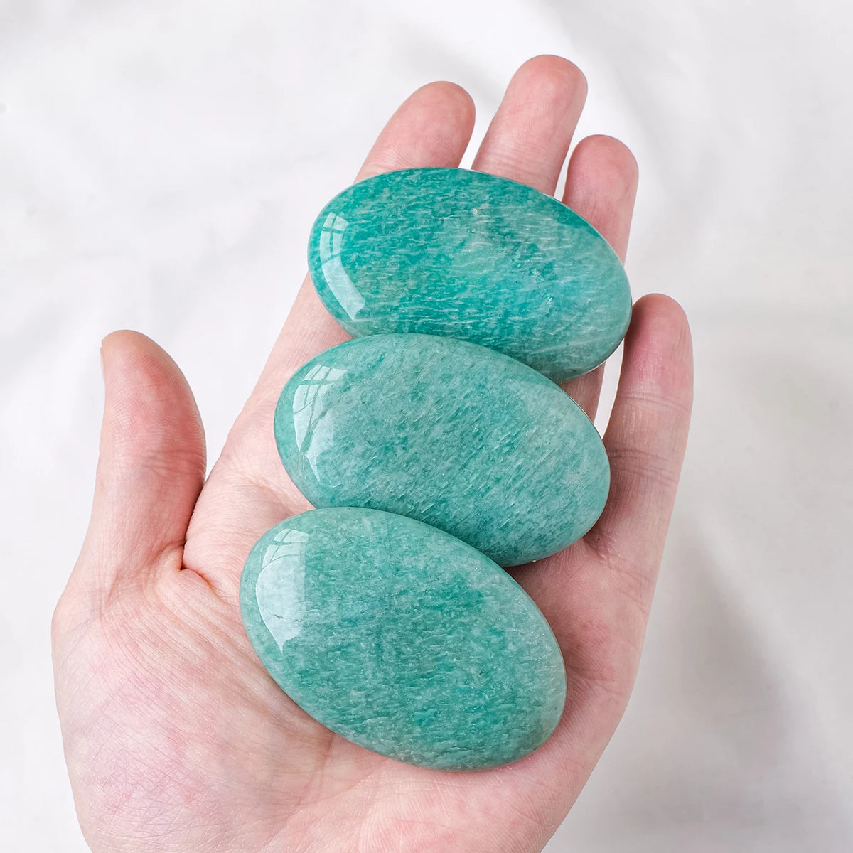 Natural Amazonite Palm Stone