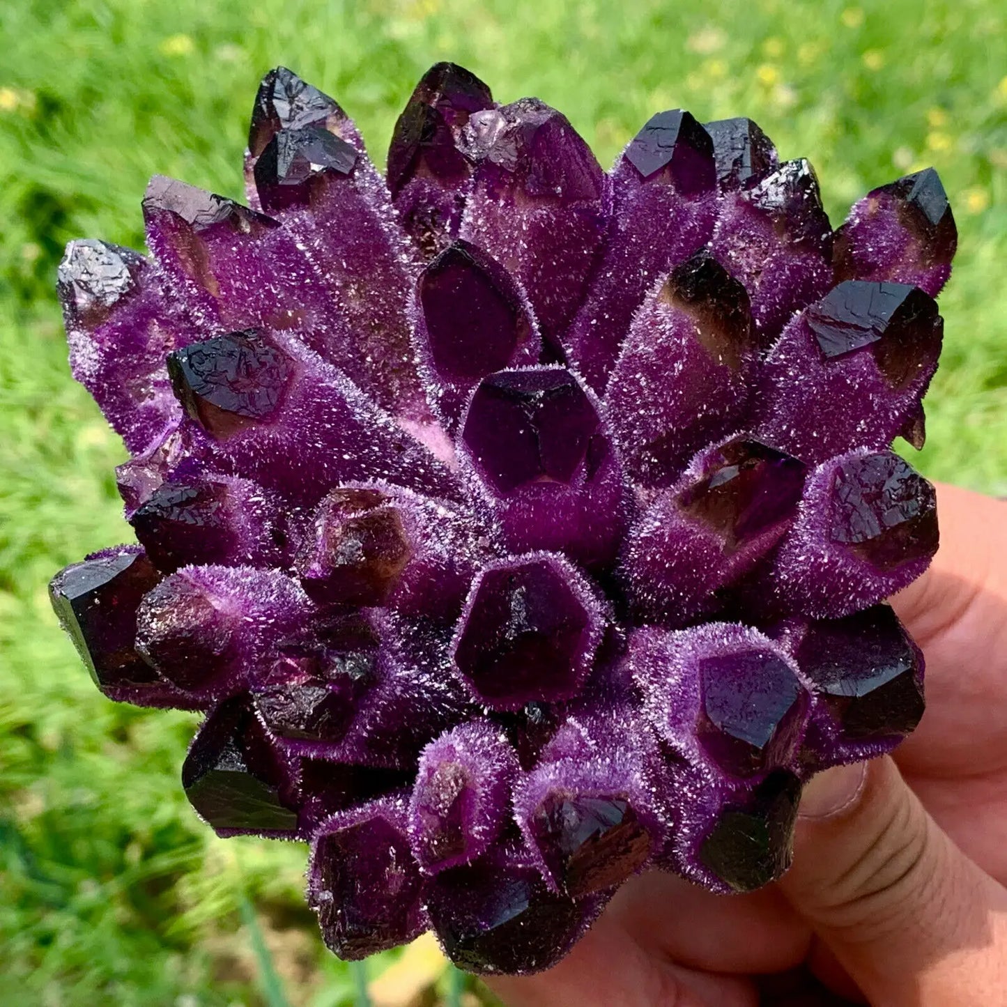 Natural Violet Ghost Phantom Quartz Crystal Cluster 200-600g