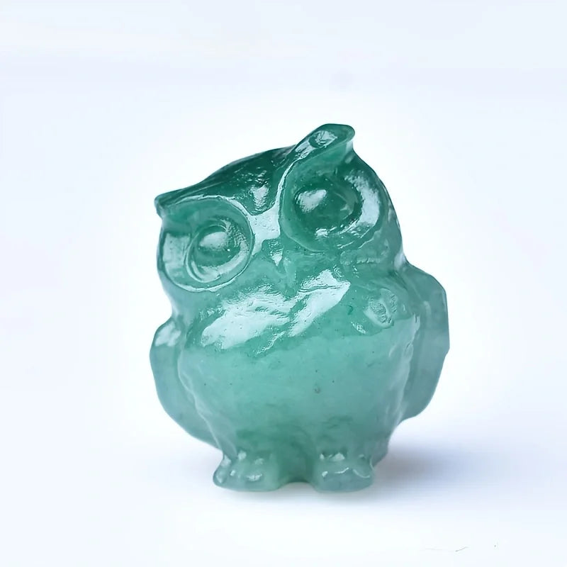 Crystal Carved Owl 3.5cm