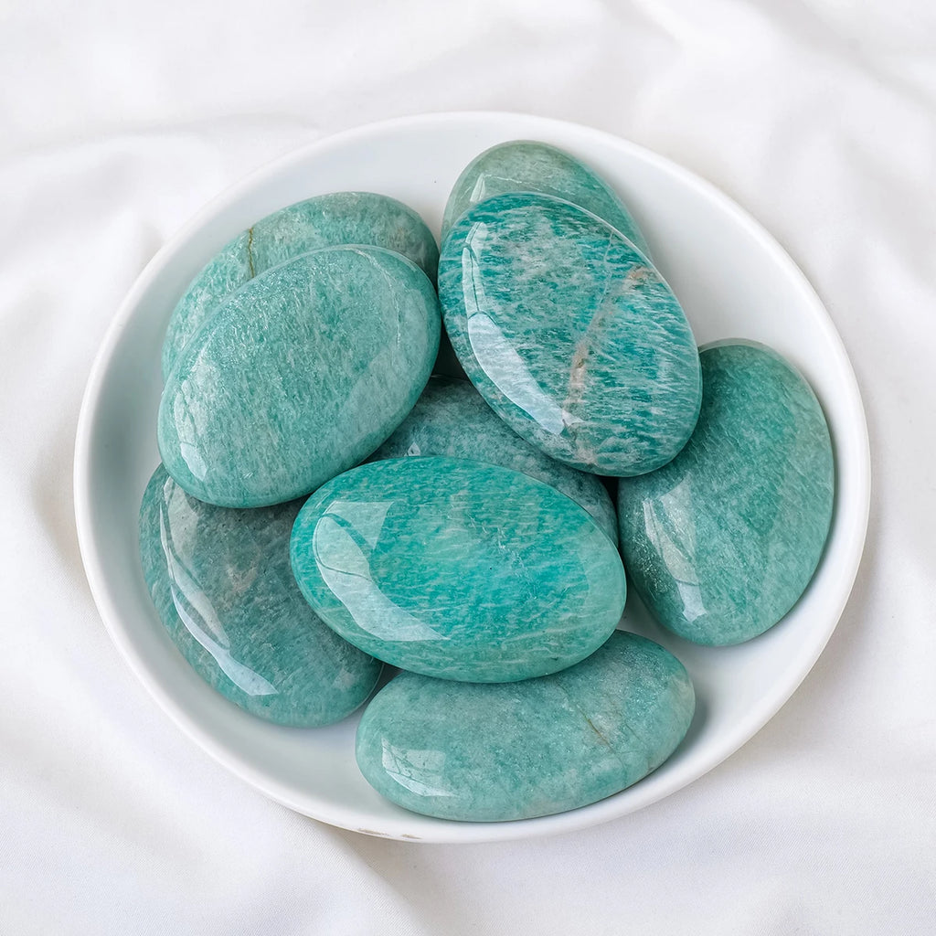 Natural Amazonite Palm Stone