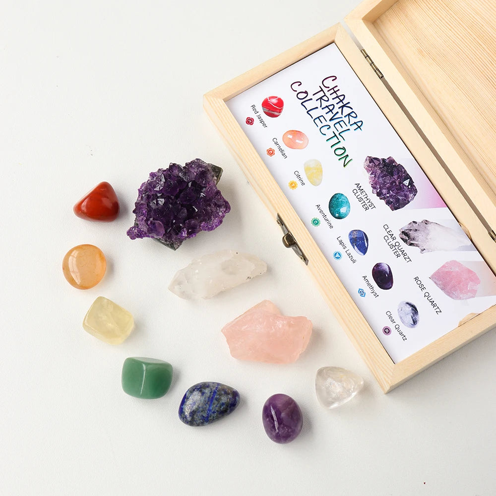 Chakra Crystal Travel Collection Set