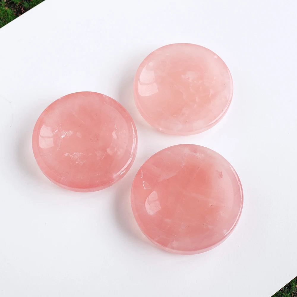 Rose Quartz Crystal Trinket Dish