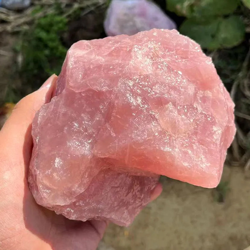 Natural Rose Quartz Raw Crystal