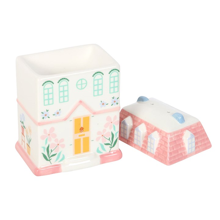 Pastel House Oil Burner and Wax Warmer