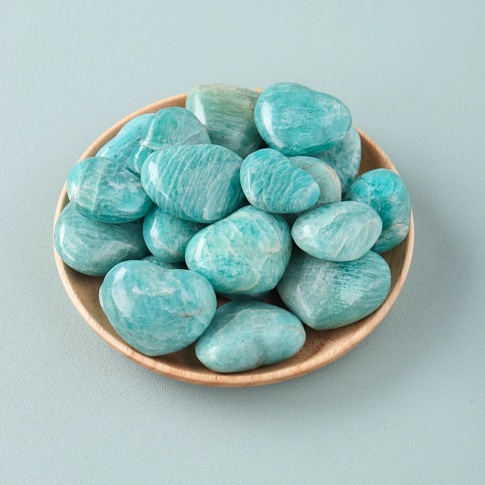 Natural Amazonite Stone Heart